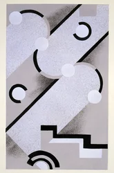 Abstrakt formgivning ur ”Nouvelles Compositions Décoratives”, sent 1920-tal